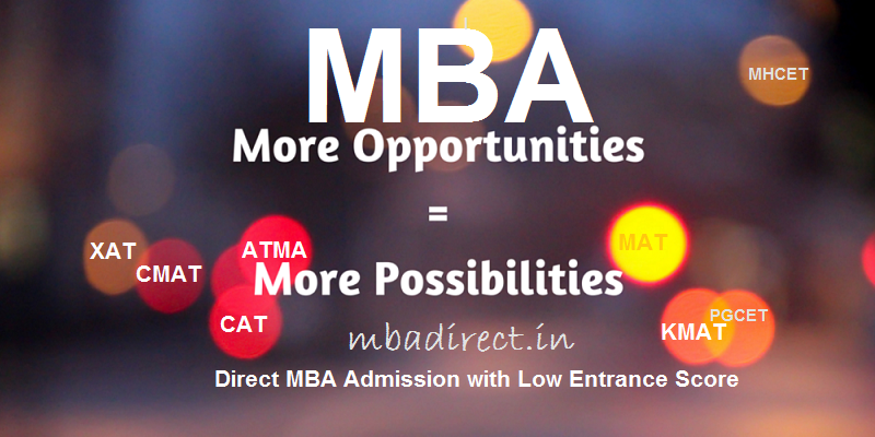 MBA Direct Admission with Low CAT Score